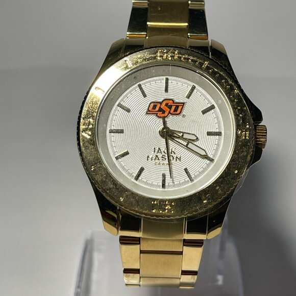 Oklahoma State Cowboys OFFICIAL NCAA Stainless-Steel Watch by Jack Mason NEW main image 4